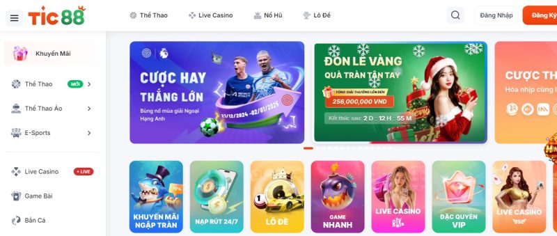 Không gian giải trí casino tại nhà cái Tic88 có gì